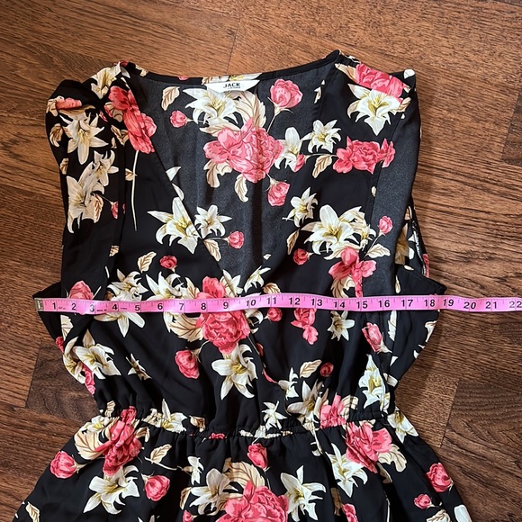 Jack by BB Dakota Black Floral Dress - Picture 6 of 7